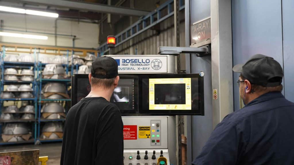 Image of Aluminum Casting Testing X-Ray Inspection