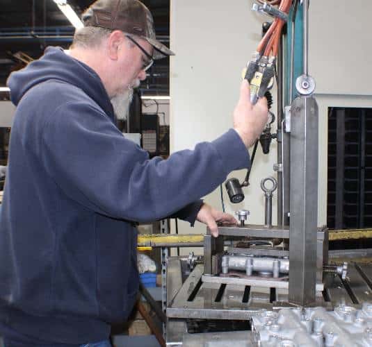 Image of Aluminum Casting Testing leak