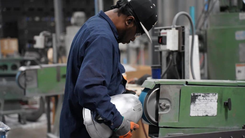 image of metal casting finishing